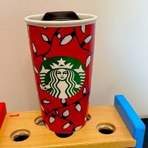 2016 Starbucks Christmas Lingut Bulb Ceramic Coffee/Tea Tumbler